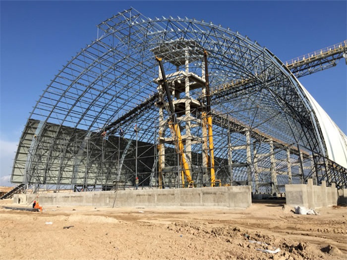 姜堰煤机油桶翘工程网架